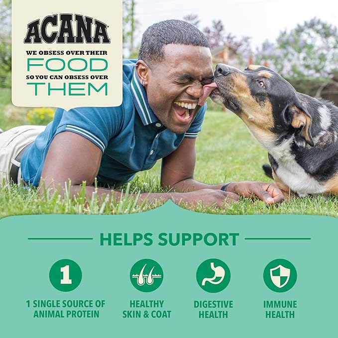 ACANA Wholesome Grains Dry Dog Food Limited Ingredient Lamb & Pumpkin Recipe 4lb Bag