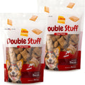 Ultra Chewy Double Stuff Bacon - Crunchy Dog Treats with Creamy Filling - Made in USA - Irresistible Flavor - Ideal for Medium/Large Dogs - 2 Packs
