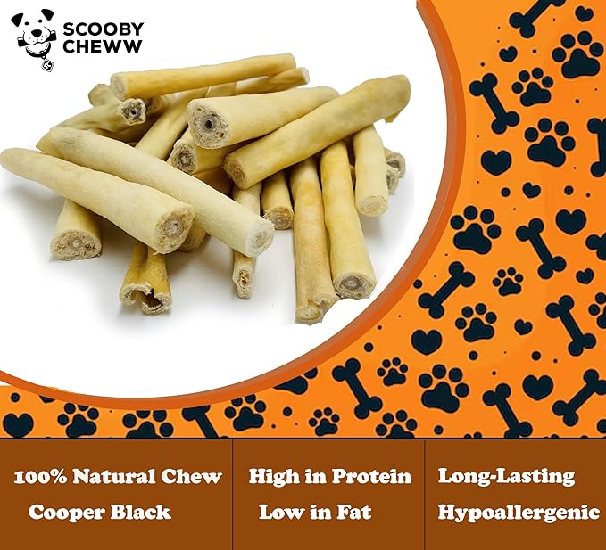 Beef Cow Tails for Dog Chews, 30 Pack, High Protein Dog Treats, 100% Natural Pet Treats, Long Lasting Chew for Dogs, Rawhide Alternative for Dogs Bulk 30 Pieces Bag