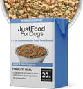 JustFoodForDogs Pantry Fresh Wet Dog Food, Complete Meal or Dog Food Topper, for Joint Health, Skin Health, Allergies, Joint & Skin Support, Pork & Quinoa - 12.5 oz (Pack of 12)