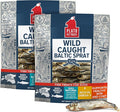 Plato Pet Treats Fish Dog Treats - Air-Dried, Single Ingredient Pet Treat - Omega 3 & 6 Fatty Acids to Support Skin and Coat - 100% Whole Fish - Wild Caught Baltic Sprat - 3 oz - 2 Pack