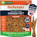 Premium Chicken Feet Dog Treats - Dehydrated Poultry Foot - No Additives - Digestible Chew - Joint Health Support - All Natural (20-Pack)