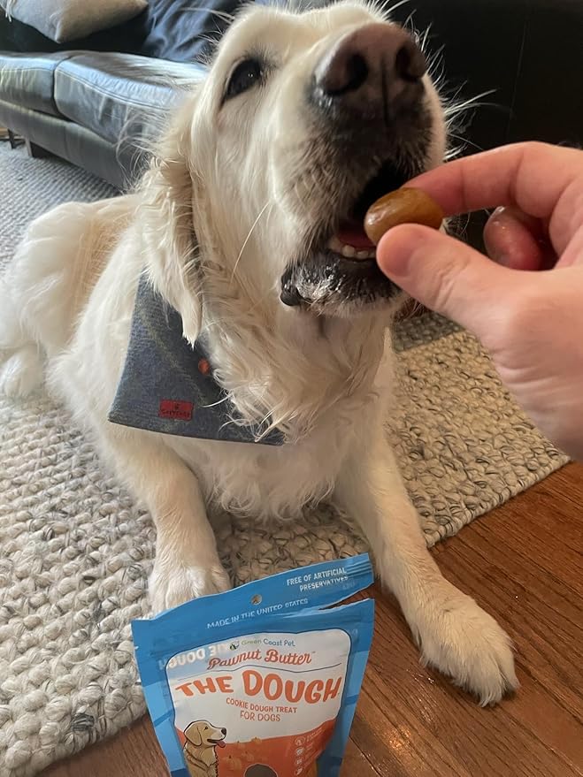 Pawnut Butter The Dough-Pumpkin Cookie Dough For Dogs 5 oz Digestive, Soft Treats with Real Peanut Butter, Made with Natural Ingredients, Dog Training Treats Wrapping Pills, Xylitol Free