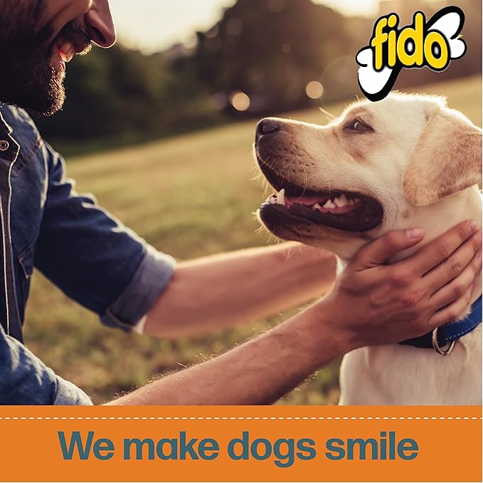 Fido - Doozie Bones Dental Care Treat for Dogs, Peanut Flavored, Made with Sunflower, Chia, & Flax Seeds-Naturally Freshens Breath, Reduces Plaque & Whitens Teeth 21ct - Mini Treats