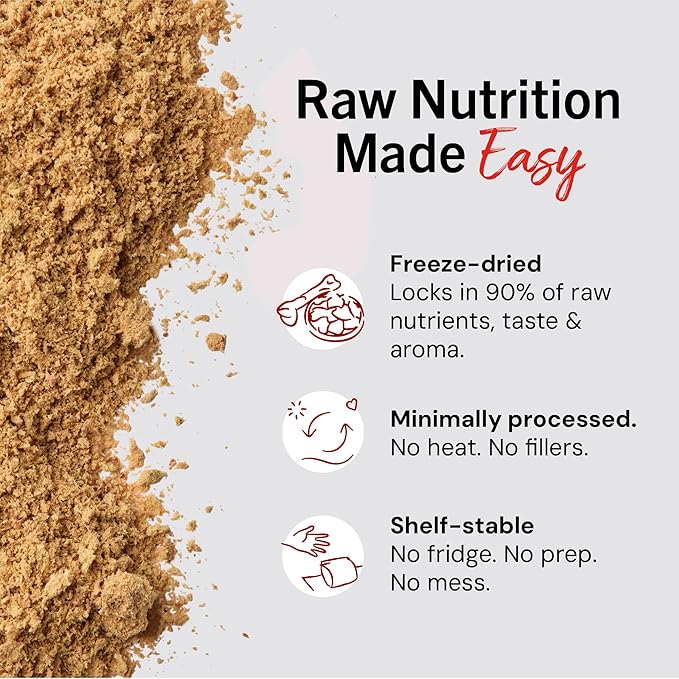 Stella & Chewy's Freeze-Dried Raw Marie's Magical Dinner Dust - Premium Bacon Dog Food Topper with Organic Fruits & Vegetables - Perfect for Picky Eaters - 7oz