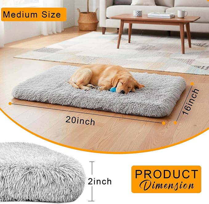 Dog Bed with Removable Cover, Orthopedic Dog Bed (Medium) - Premium Quality, Washable & Portable,Multiple Sizes, Stylish Design, Removable Cover, Size(19.68 x 15.74 X 2) inch