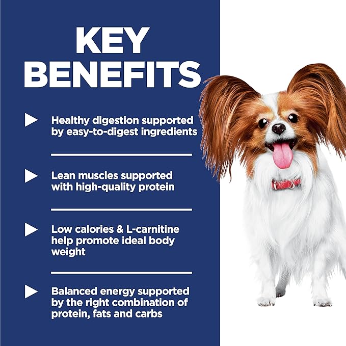 Hill's Science Diet Light, Adult 1-6, Small & Mini Breeds Weight Management Support, Dry Dog Food, Chicken & Barley, 4.5 lb Bag