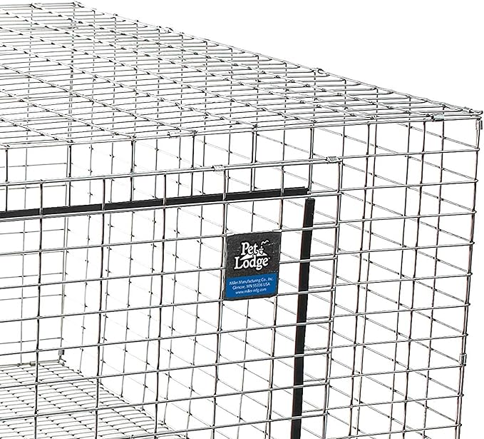 Pet Lodge® Wire Rabbit Hutch | Rust Resistant Galvanized Wire Mesh | Easy to Assemble Stackable Rabbit Cage | Made in USA | 30 X 36