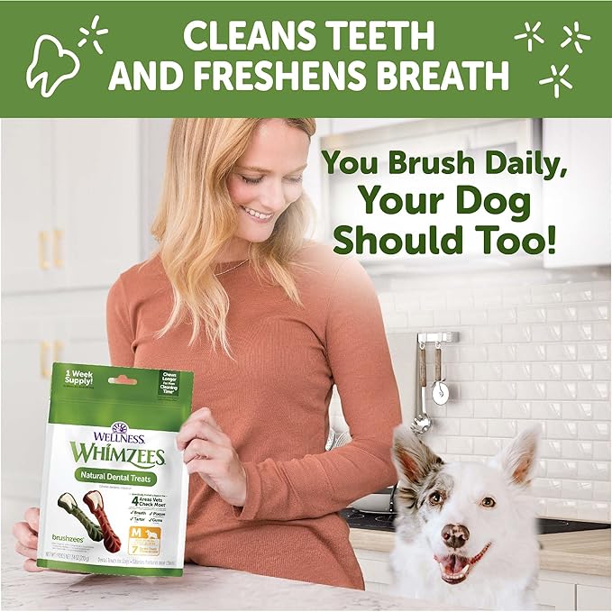 WHIMZEES Wellness Value Box Dog Dental Treats, Medium Size (44 Count)