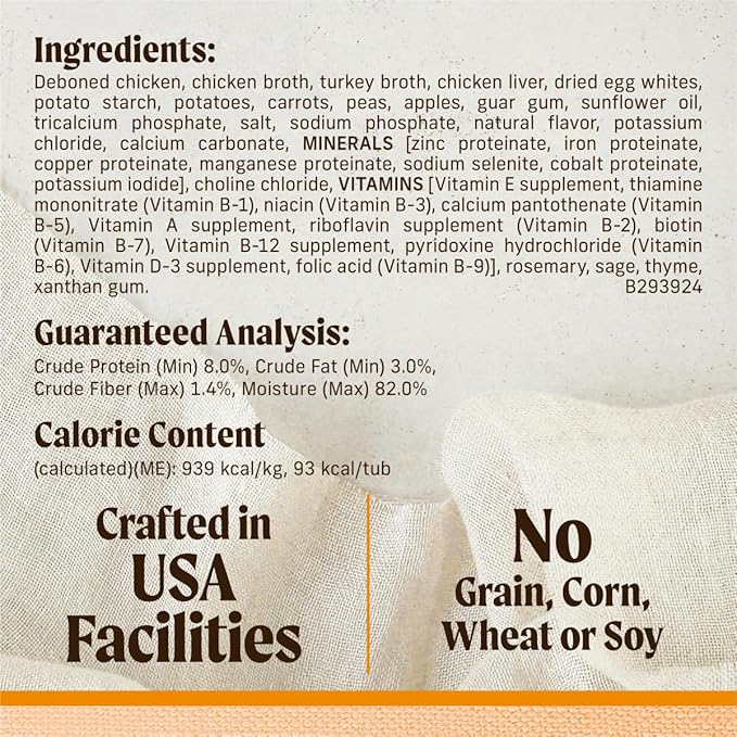 Merrick Lil’ Plates Grain Free And Gluten Free Natural Wet Dog Food For Small Dogs, Soft Petite Pot Pie Recipe - (Pack of 12) 3.5 oz. Tubs