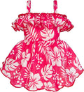 Fitwarm Tropical Dog Dress, Ruffled Doggy Hawaiian Dress, Dog Summer Clothes for Small Dogs Girl, Pet Outfit, Red, White, Large