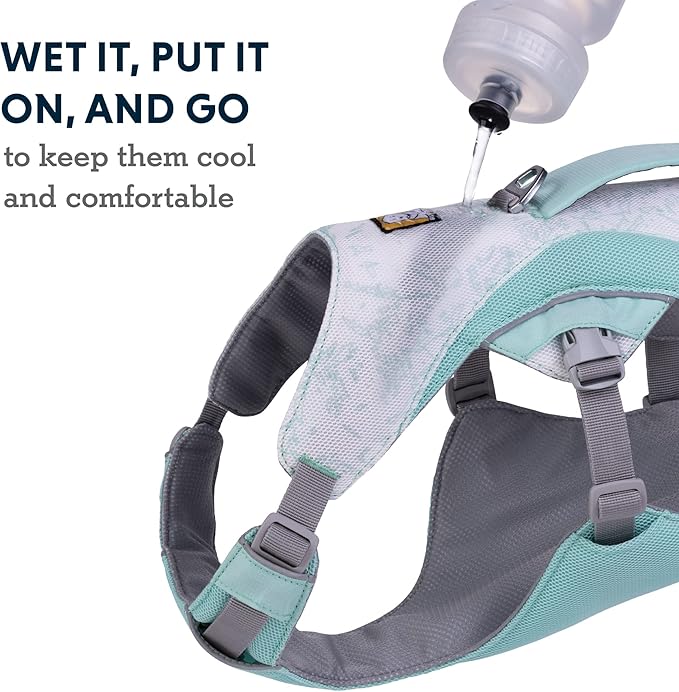 Ruffwear, Swamp Cooler Dog Harness, Lightweight with Evaporative Cooling for Hot Weather, Sage Green, Large/X-Large