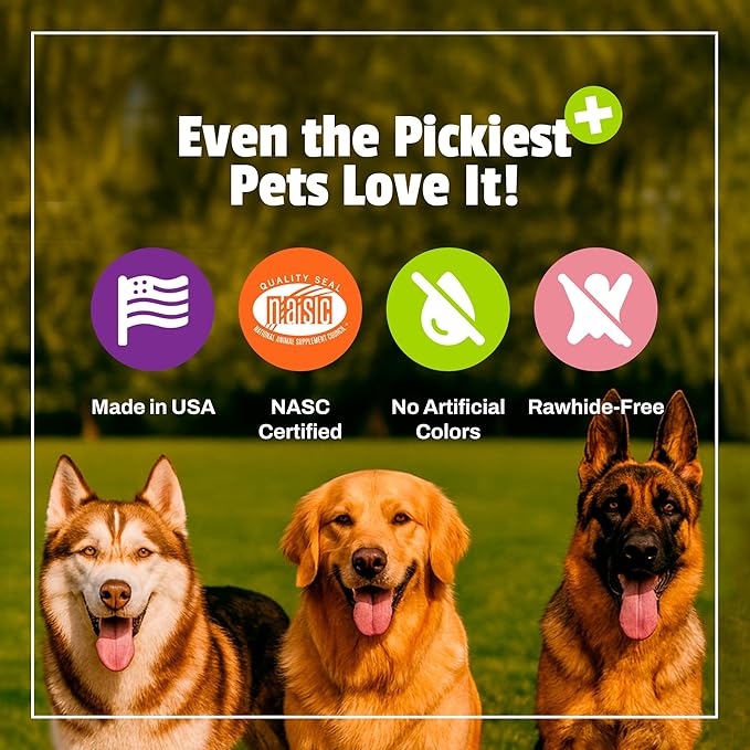 Pet Naturals BusyButter Balanced Belly Bones Medium/Large Dogs – 4 Count, Rawhide-Free Long Lasting Chews with Probiotics, Prebiotics & Pumpkin for Dog Digestive & Gut Health Support, Peanut Butter
