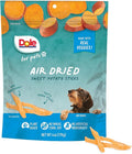 Dole for Pets Air Dried Sweet Potato Dog Treats, Single Ingredient Dog Treats Made with Real Sweet Potato, No Wheat, Corn, Soy, Artificial Flavors, Colors, or Preservatives, 6 Oz
