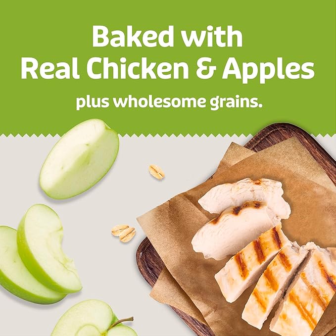 Blue Buffalo Soft & Chewy Health Bars, Baked with Real Chicken & Apples, Natural Dog Treats Mineral Enhanced for Flavor, 9 oz. Bag (Pack of 2)