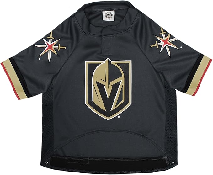 Pets First NHL Las Vegas Golden Knights Jersey for Dogs & Cats, X-Large. - Let Your Pet Be A Real NHL Fan!