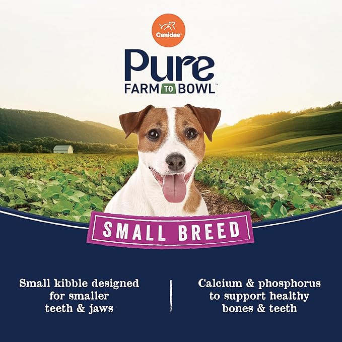 Canidae Pure Farm to Bowl Small Breed, Wild-Caught Salmon & Lentil Recipe, 4 lbs.