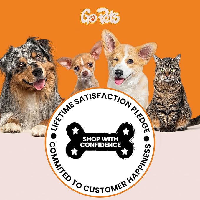GoPets Double-Sided Pin & Bristle Brush, Dog & Cat Grooming Brush for Detangling, Shedding Control, Fur & Dirt Removal, Smooth & Efficient Pet Grooming for Healthy Coat, Comfortable Ergonomic Handle