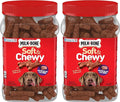 Milk-Bone Soft & Chewy Dog Treats, Beef & Filet Mignon Recipe, 25 Ounce (Pack of 2)