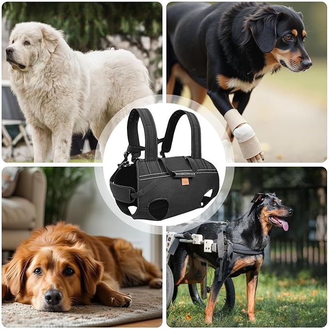Dog Harness for Handicap,Adjustable Breathable Support Vest - Dog Support Harness,for Large Breed Senior Elderly Rehabilitation Mobility Aid Daily Walk Travel Hiking