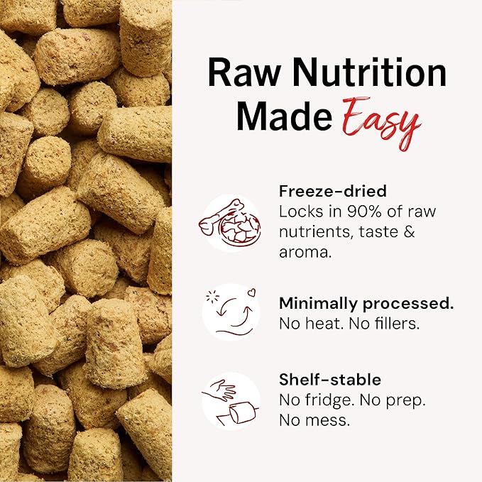 Stella & Chewy's Freeze-Dried Raw Chicken Meal Mixers- Dog Food Topper and Mixer - Made with 95% Cage-Free Chicken, Organs & Bone - Perfect for Picky Eaters - Grain-Free - 3.5oz