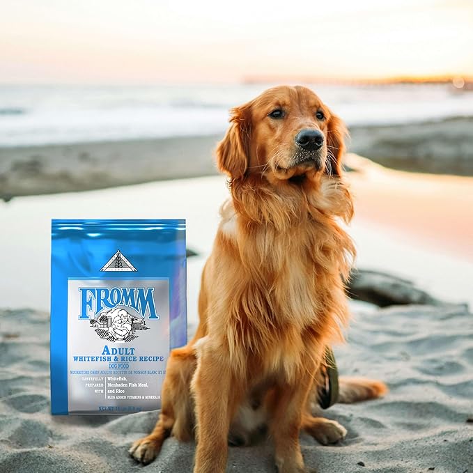 Fromm Classic Adult Whitefish & Rice Dog Food - Premium Dry Dog Food for Large, Medium, & Small Breeds - Whitefish & Rice Recipe - 15 lb