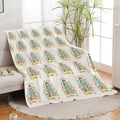 Cute Cartoon Virgin Mary Throw Blanket Gifts for Kids Girls Boys Adults Soft Cozy Plush Fluffy Fuzzy Fleece Blanket Decor 60''X80''