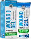 Wound Gel Tube for Pets – Dog Wound Care with Silver & Aloe – Cat & Dog Hot Spot, Scratches, Cuts, Bites Care – Help with Abrasions & Sores in Horses – Safe Breeds – 2 Oz