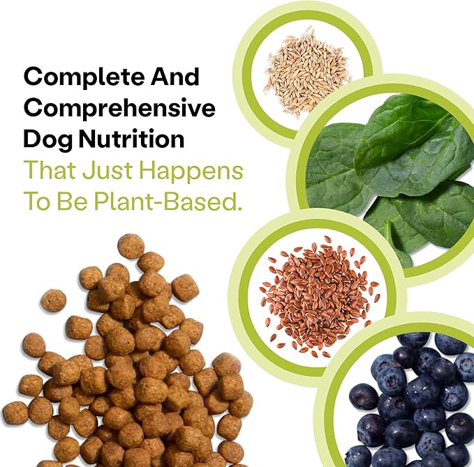 Wild Earth Vegan Dry Dog Food Performance Formula | Plant-Based Vegetarian Kibble | Wheat-Free, Allergen-Free, Veterinarian-Developed | Veggie Supreme Flavor, 18lb Bag