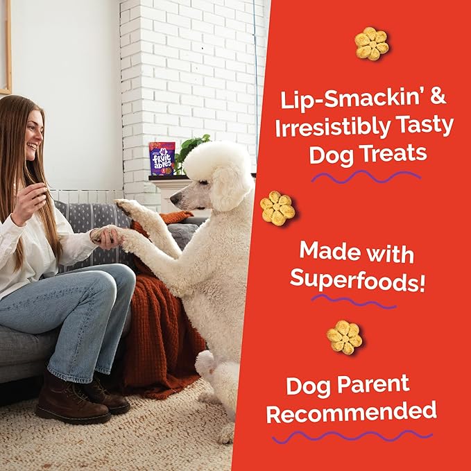 Fruitables Pumpkin Dog Treats, 7oz, Crunch Variety Pack of 6
