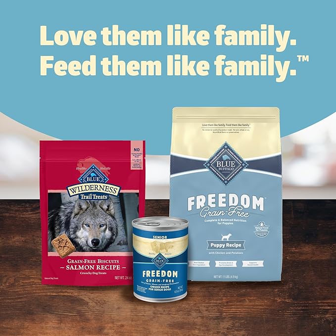Blue Buffalo Freedom Grain-Free Puppy Dry Dog Food with DHA, Complete & Balanced Nutrition for Puppies, Made in the USA, Chicken & Potatoes, 11-lb Bag