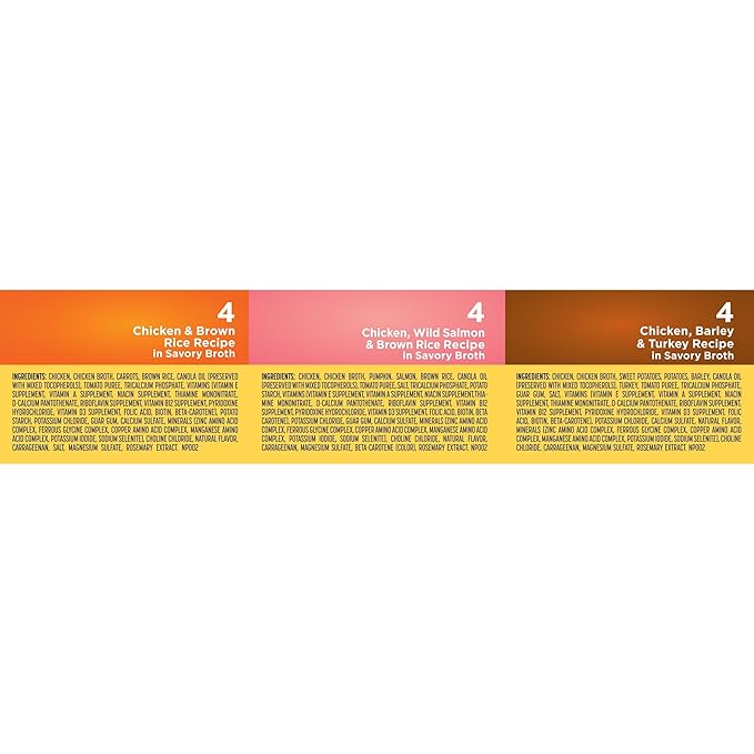 Nature's Recipe Wet Dog Food, Variety Pack, 2.75 Ounce Cup (Pack of 12) - Packaging may vary