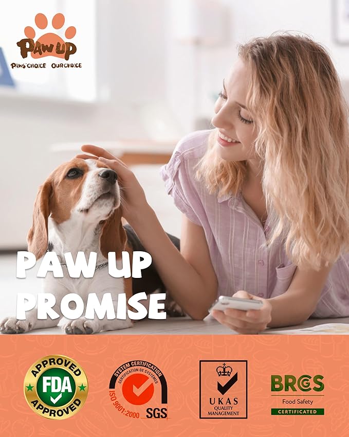 PAWUP Freeze Dried Salmon Dog Treats, Single Ingredient Raw Dog Food Toppers, Healthy Training Treats for Dogs,3.8 oz