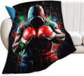 Boxing Gifts, Boxing Throw Blanket, Sports Gift for Men Boys Women Girls Lover Adult Cozy Fleece Flannel Bedding Stuff Plush for Couch Sofa Bed Decor 50"X40"