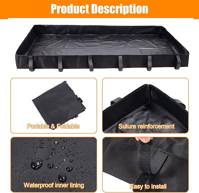 Guinea Pig Cage Bottom Tarp for C&C Grids Habitat Cage Panel, 47x24 inches Guinea Pig Cage Liner Base, Washable Small Animal Cage Bedding for Rabbits Hamsters Hedgehogs Ferrets Small Pets(No Cage)
