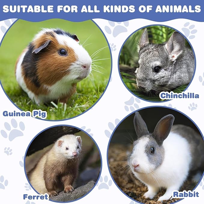PINVNBY Guinea Pig Cage Liner Guinea Pig Bedding Washable Rabbit Mat Pads Reusable Small Animal Sleeping Bed for Bunny Hamster (55 x 28, Brown)