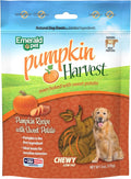 Emerald Pet Pumpkin Harvest Dog Treats - Low-Fat Chewy Natural Dog Treats with Pumpkin for Digestive Health - Meat Free, Wheat Free - Sweet Potato, 6 oz