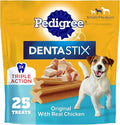 Pedigree Dentastix Small & Medium Breed Dog Treats, Original with Real Chicken, Dog Dental Treats, 13.9 oz. Bag (25 Treats Total)