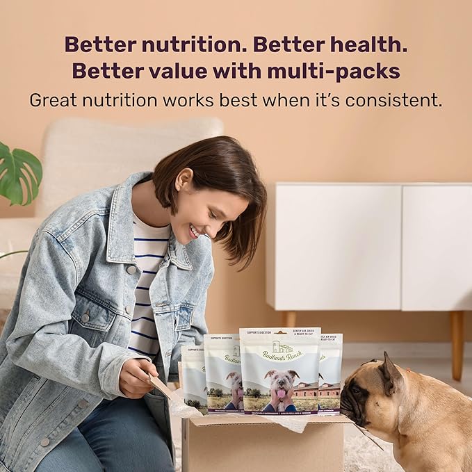 BADLANDS RANCH by Katherine Heigl – Superfood Complete Air-Dried Lamb & Venison Dog Food – High Protein with Superfoods for Daily Wellness & Consistent Nutrition – 24 oz