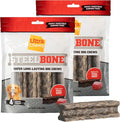 Ultra Chewy Steel Bones Large Size Beef Flavor - Super Long Lasting Dog Chews - Rawhide Free & Highly Digestible - Unique Shape Helps Clean Teeth - Ideal Dog Bones for Aggressive Chewers