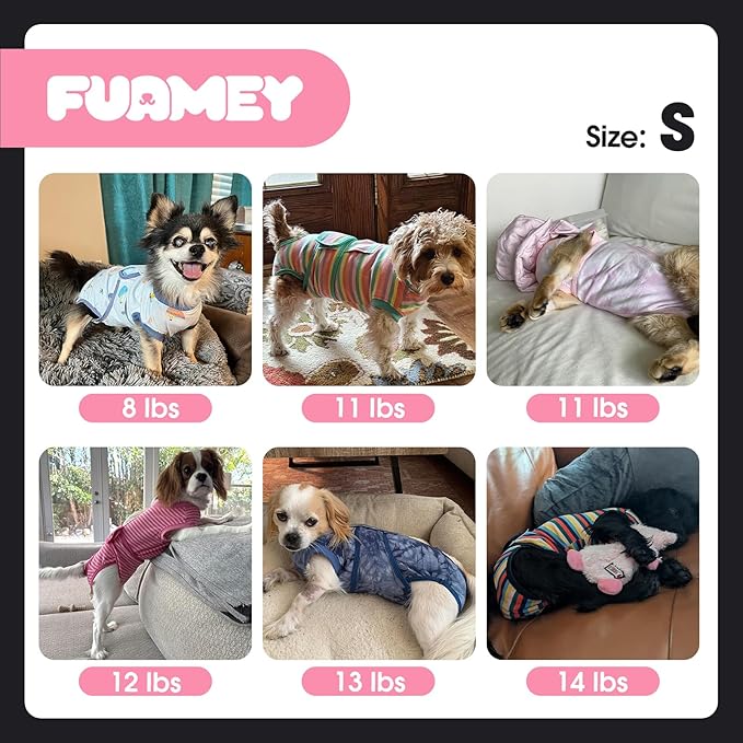 FUAMEY Recovery Suit for Dogs After Surgery,Soft Breathable Dog Bodysuit E-Collar & Cone Alternative Surgical Suit,Male Female Dog Neuter Spay Suits Anti Licking Wounds Onesie Brown Leopard S