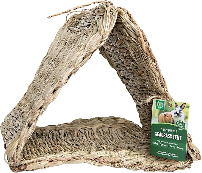 Small Pet Select Tiny Paws Seagrass Play Pack, for Guinea Pig, Rabbit, Bunny, Toys, Hideout Tunnel, Cage Accessories