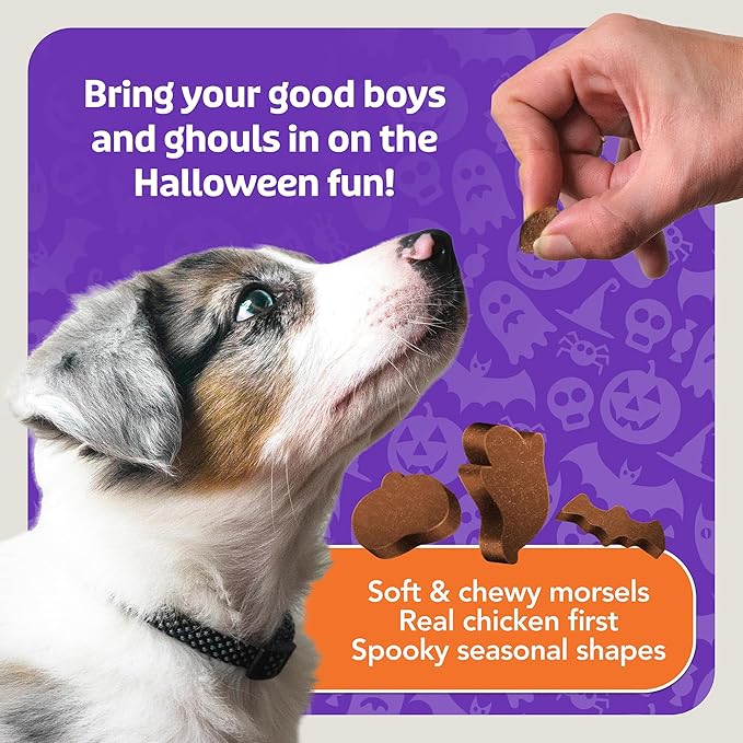 Blue Buffalo Boo Bits Soft & Chewy Halloween Dog Treats, Tasty Chicken Recipe, 4.5-oz. Bag