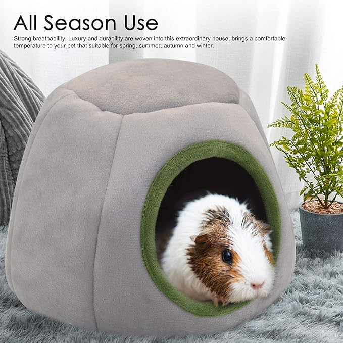 YUEPET Guinea Pig Bed 2 Pack - Washable Cage Accessories Small Animal Bed Hideout for Guinea Pig, Chinchilla, Hamsters, Hedgehog