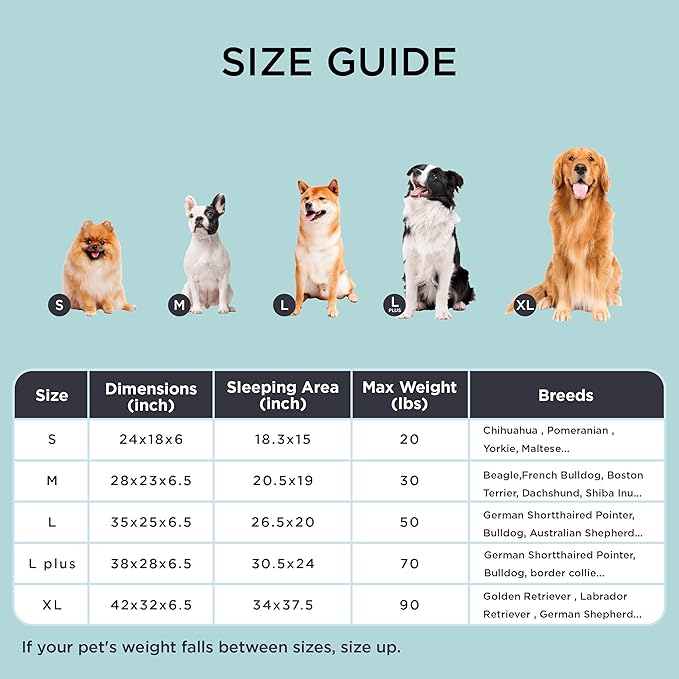 Bedsure Cooling Dog Beds Large Sized Dog - Orthopedic Large Dog Cooling Bed Washable, Dogs Couch Sofa with Waterproof Removable Cover, Pet Bed with Nonskid Bottom, Cooling Grey, 35"