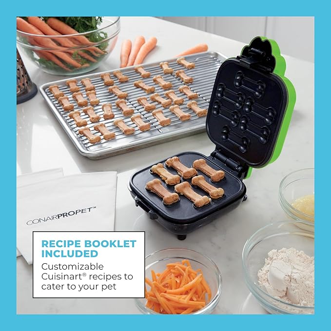 CONAIRPROPET Goodbone Dog Treat Maker, 6 Treats, Included Cuisinart Recipe Book