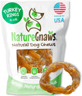 Nature Gnaws USA Turkey Tendon Rings for Dogs (8oz) - Delicious Grain Free Reward Snack for Small, Medium & Large Breeds - Premium Natural Dog Chew Treats