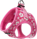 Bark Appeal Pink Hibiscus Step-in Dog Harness for Extra Small Sized Pets – Updated Sizing, Re-Measuring is Essential – Soft Vest Harness – Anti-Choke with Adjustable Strap & Heavy Duty Clip – XXS