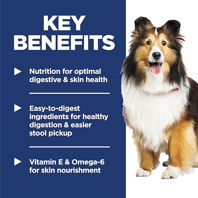 Hill's Science Diet Sensitive Stomach & Skin, Adult 1-6, Stomach & Skin Sensitivity Support, Wet Dog Food, Chicken & Rice Stew, 2.8 oz Pouch, Case of 24