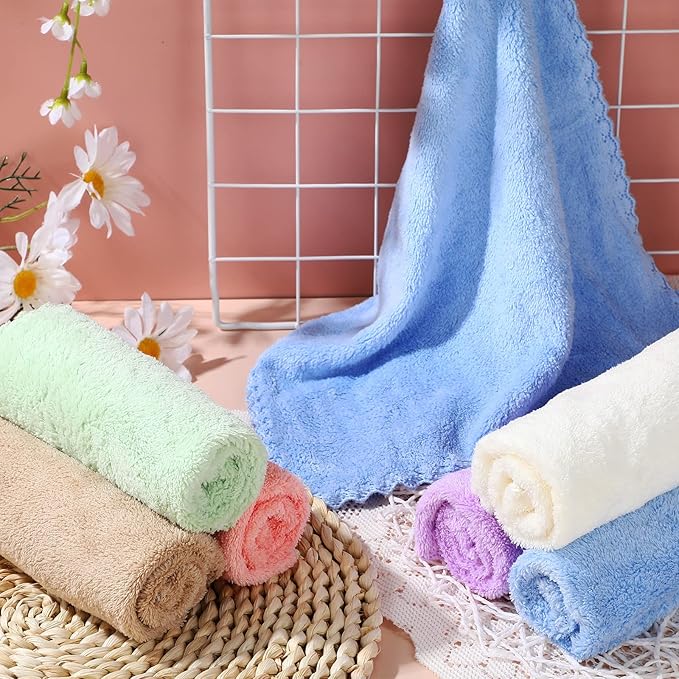 Newwiee 24 Pcs Guinea Pig Fleece Bedding Blankets Bulk Washable Small Animal Fleece Cage Liners Pet Wash Cloth Sleeping Mat Cover for Hamster Chinchilla Rabbit Hedgehog(12 x 12 Inch,Multicolor)